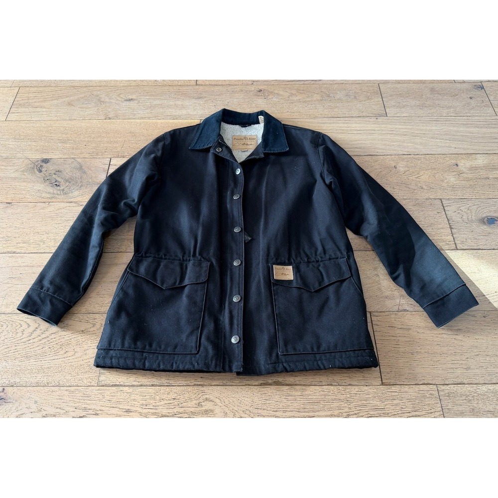 Powder River Outfitters Sherpa Lined Barn Jacket Black‎ Panhandle Slim Size S